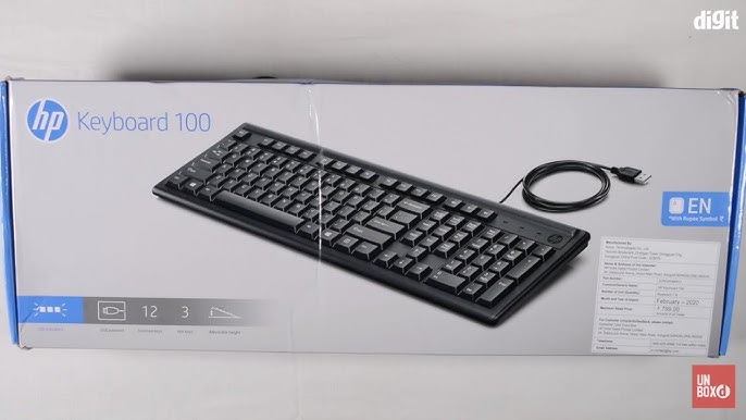HP KEYBOARD 100 UK (L07896-031) thumbnail