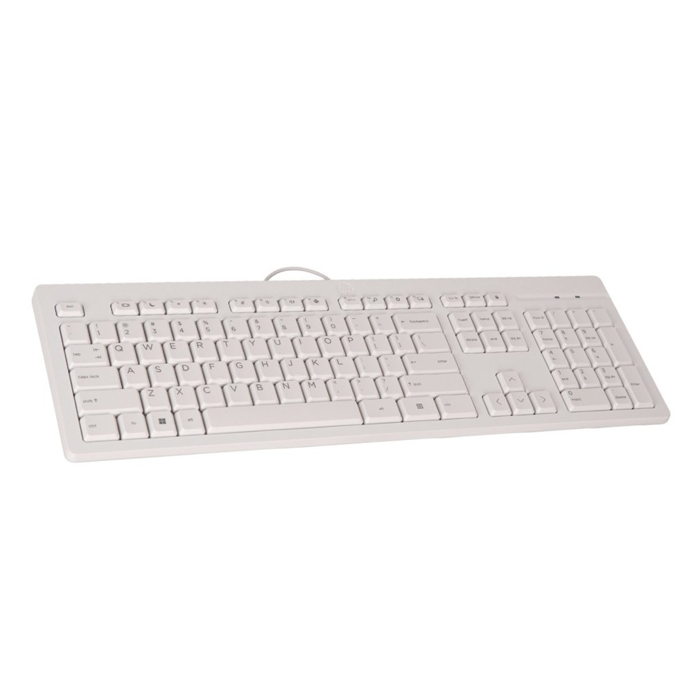 HP SPS-HP 125  WHITE WIRED KEYBOARD GRK (M81905-151) thumbnail