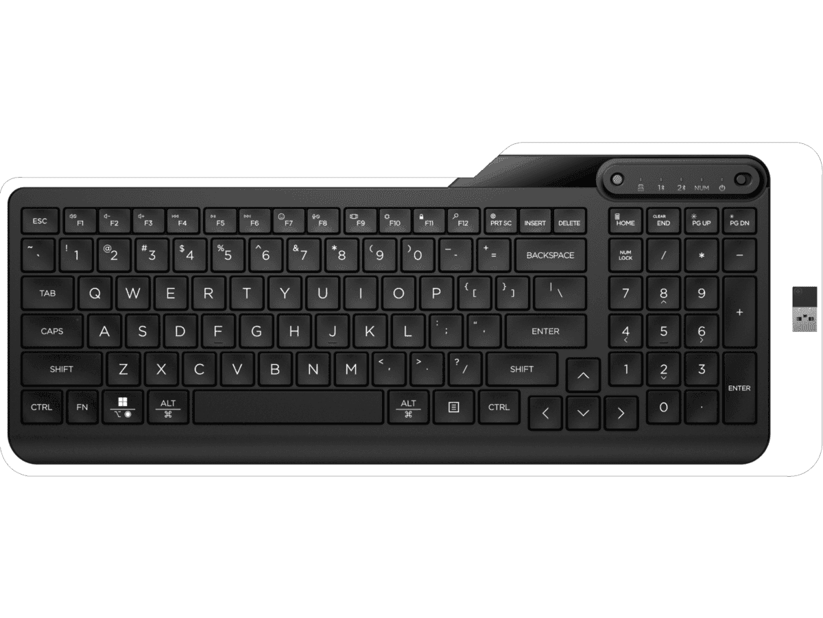 HP SPS-KEYBOARD 475 DUAL-MODE GR (N60333-041) thumbnail