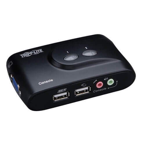 Tripp Lite B004-VUA2-K-R KVM-switch Zwart (B004-VUA2-K-R) thumbnail