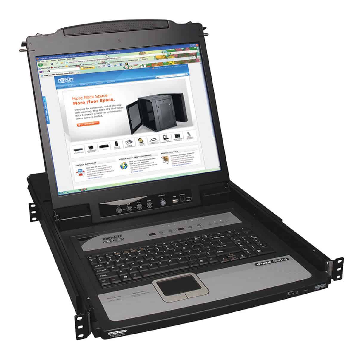 Tripp Lite B020-U08-19-IP rack console 48,3 cm (19) Zwart (B020-U08-19-IP) thumbnail