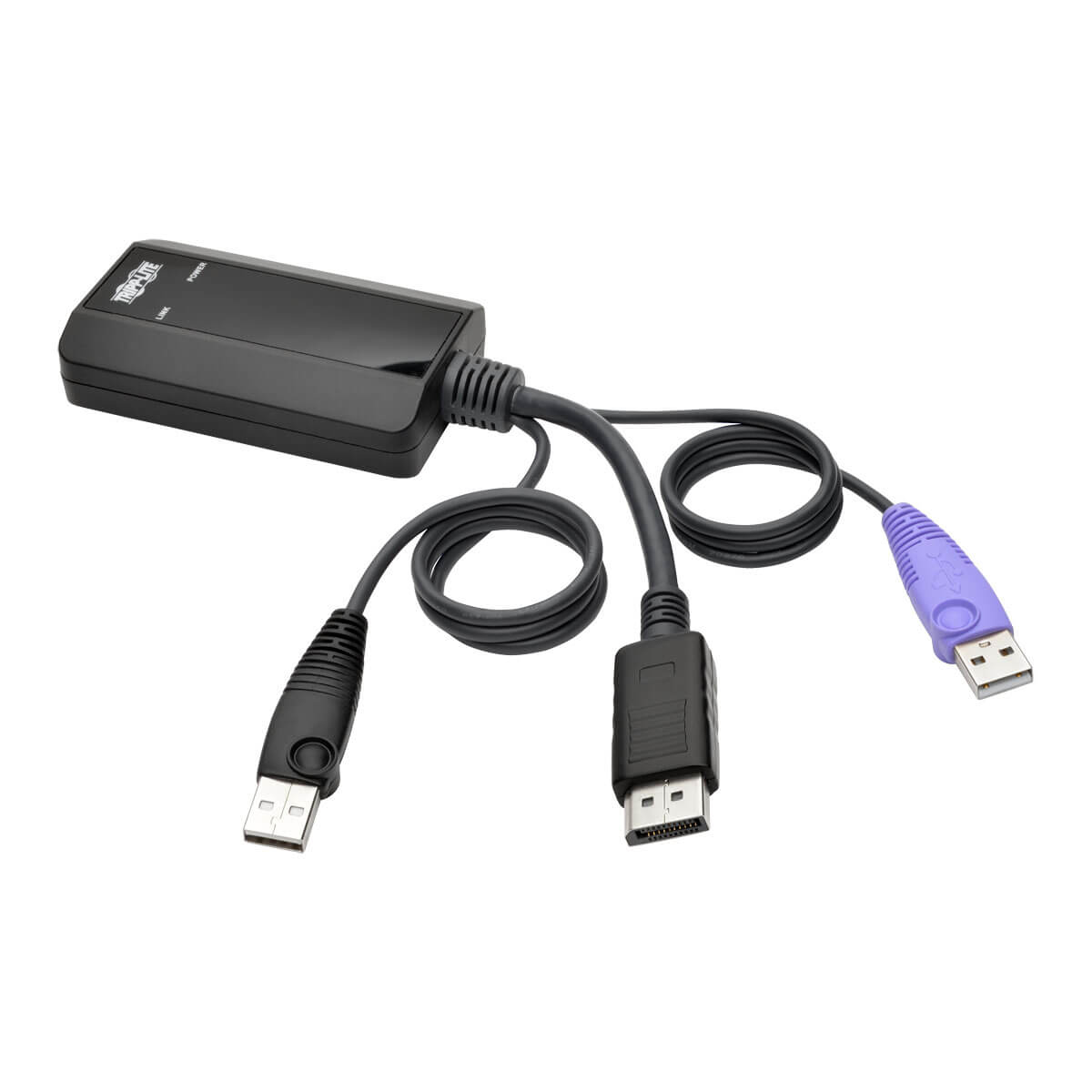 Tripp Lite B055-001-UDP toetsenbord-video-muis (kvm) kabel Zwart, Paars (B055-001-UDP) thumbnail