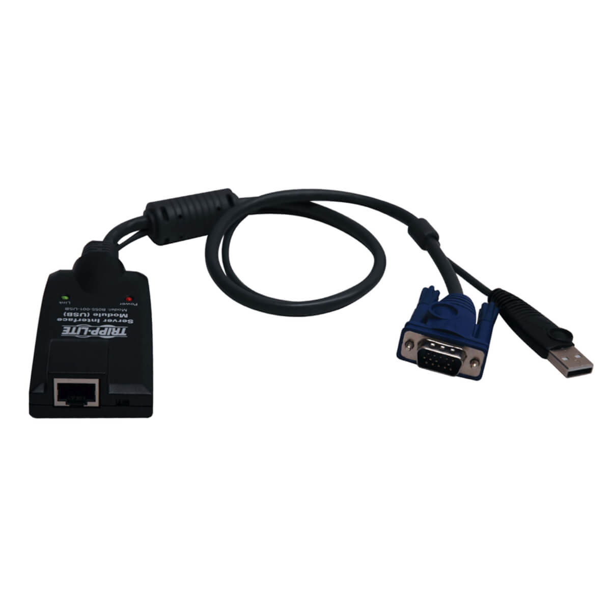 Tripp Lite B055-001-USB toetsenbord-video-muis (kvm) kabel Zwart (B055-001-USB) thumbnail