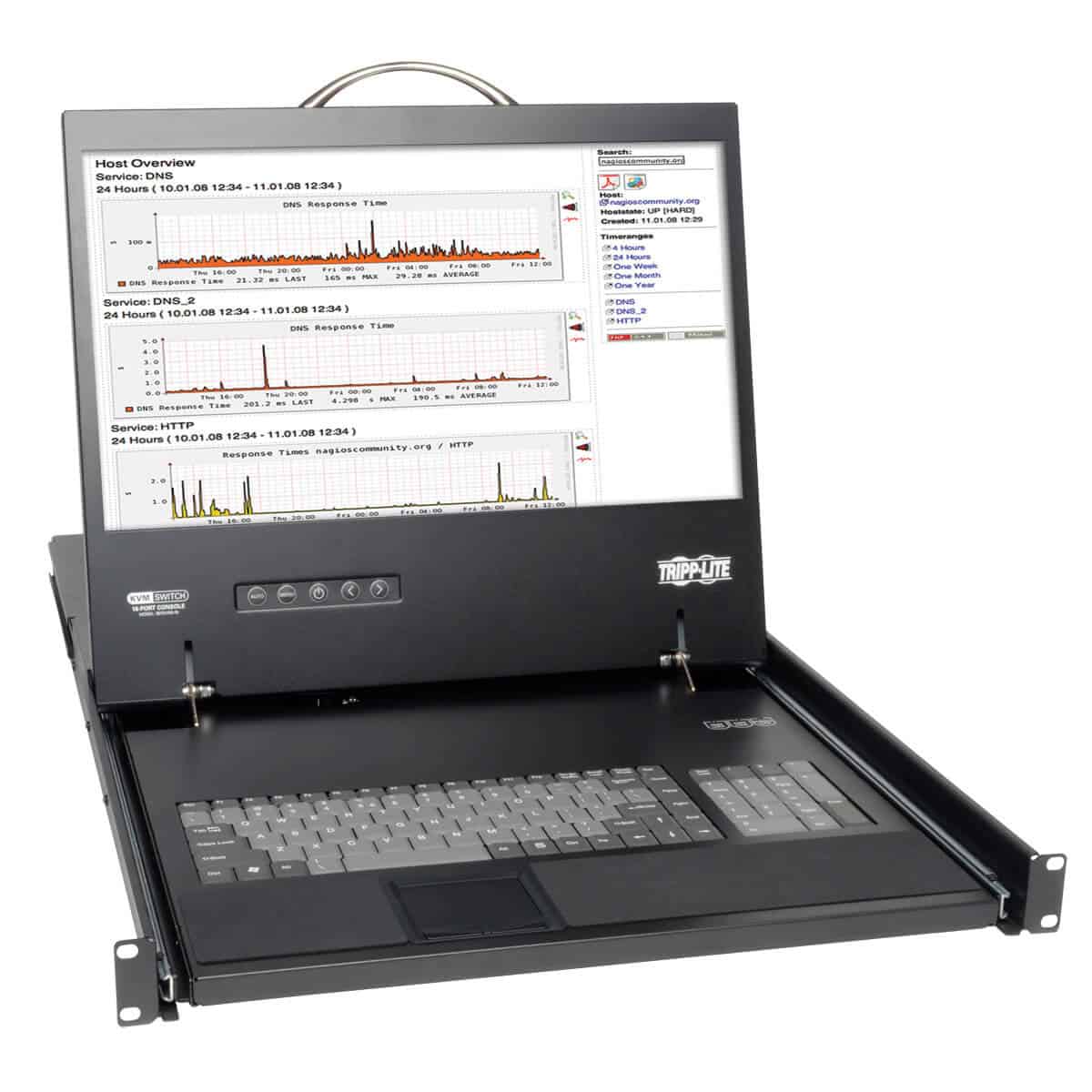 Tripp Lite B070-016-19 rack console 48,3 cm (19) 1280 x 1024 Pixels Zwart (B070-016-19) thumbnail