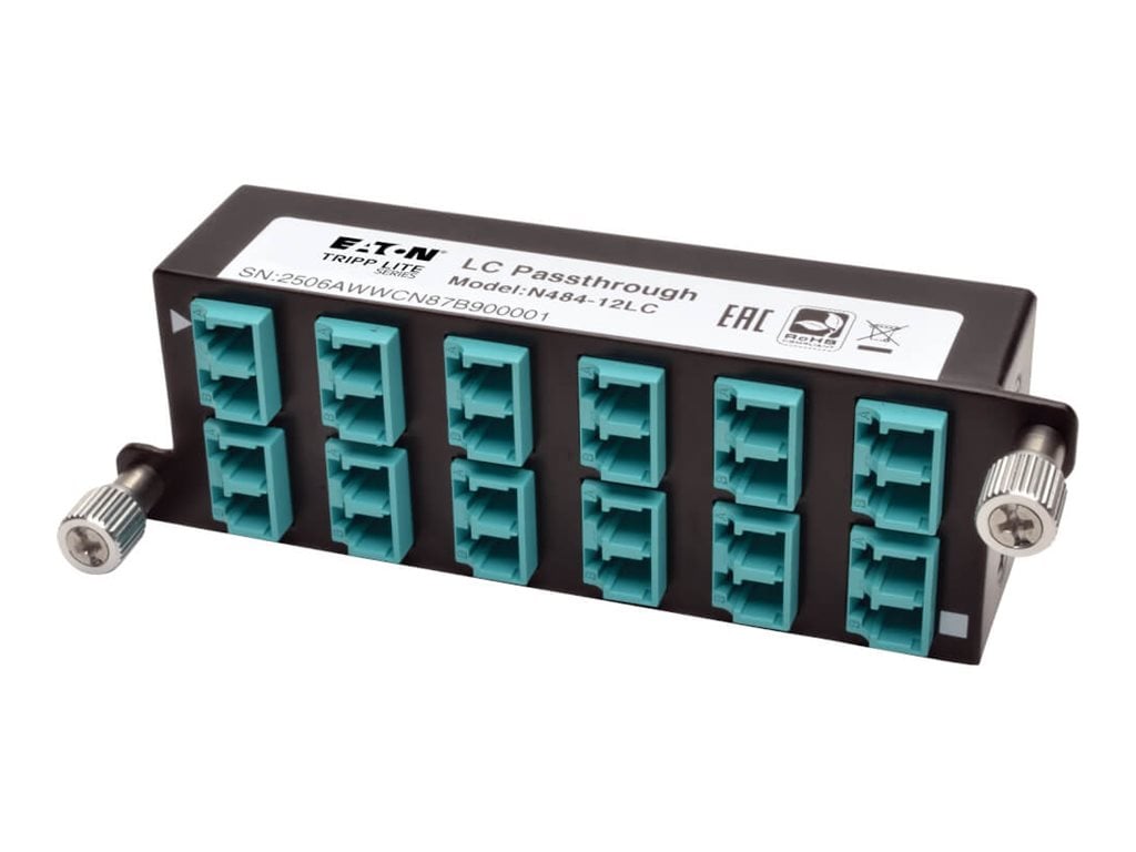 Eaton 10GbE Pass-Through Cassette - x12 LC D (N484-12LC) thumbnail