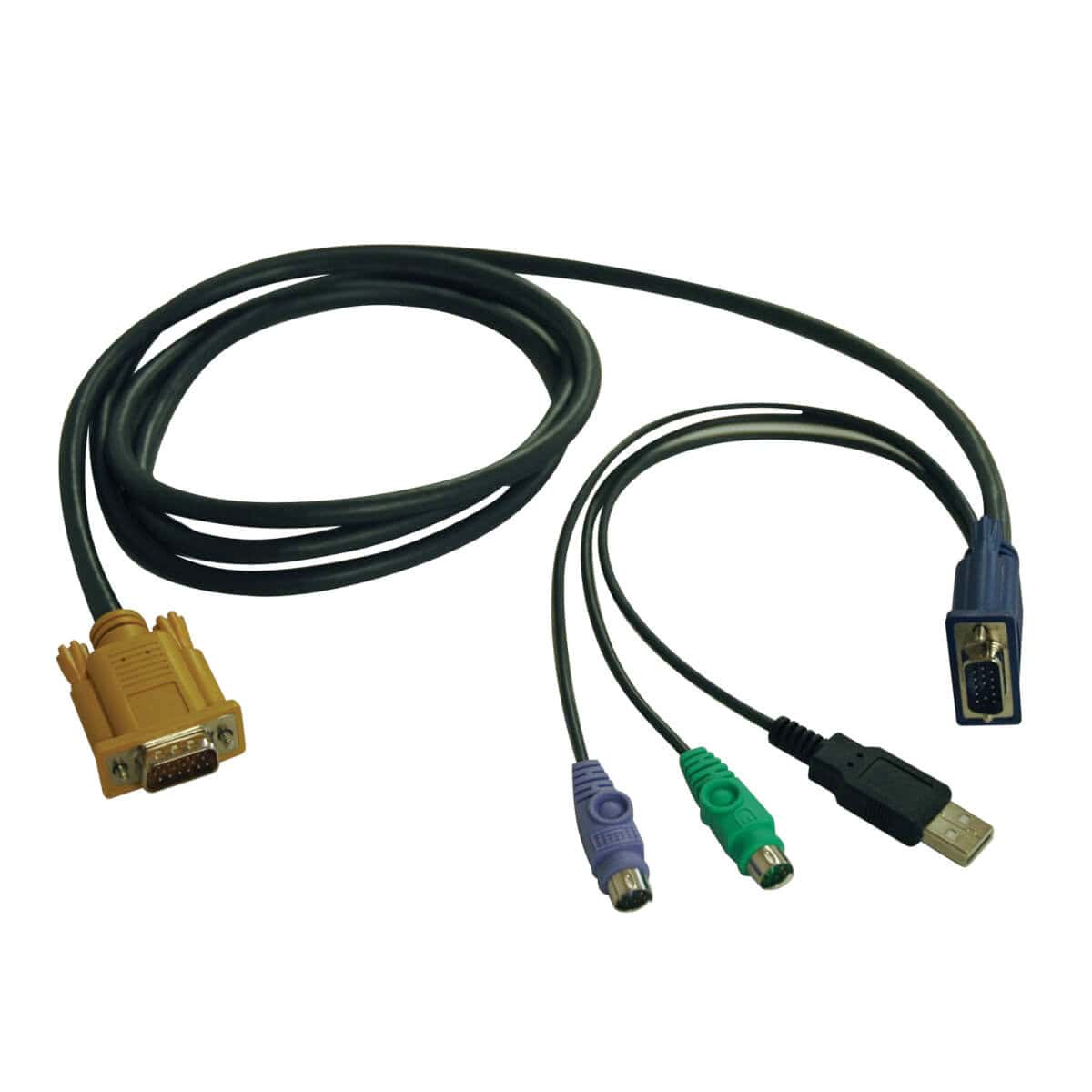 Tripp Lite P778-015 toetsenbord-video-muis (kvm) kabel Zwart 4,57 m (P778-015) thumbnail