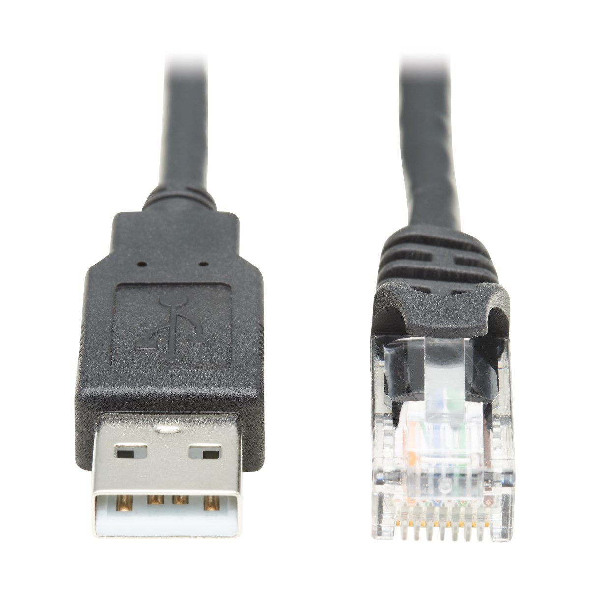 Tripp Lite U009-010-RJ45-X tussenstuk voor kabels RJ-45 USB 2.0 Type-A Zwart (U009-010-RJ45-X) thumbnail