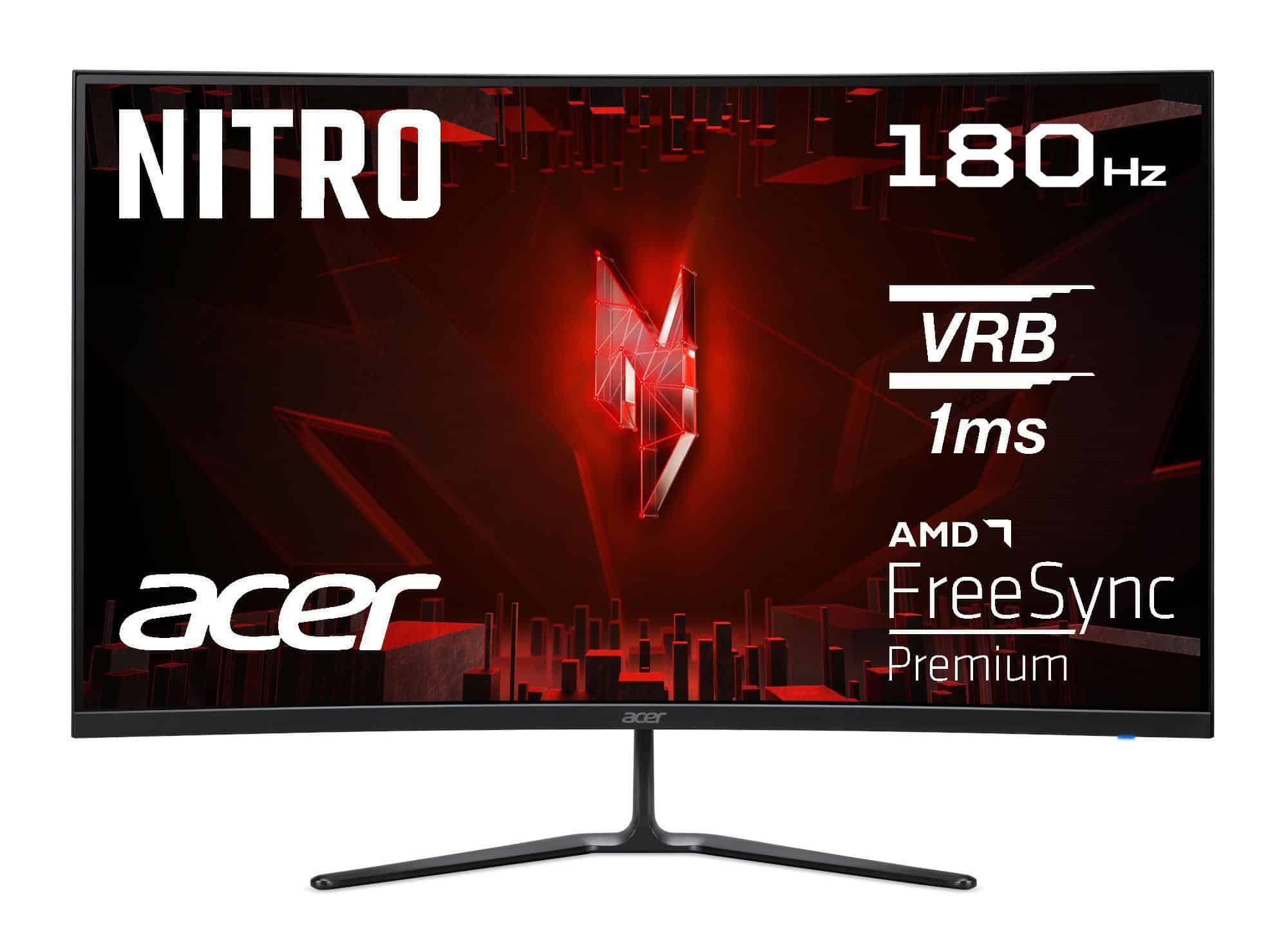 Acer ED0 Nitro ED320QRS3bmiipx computer monitor 80 cm (31.5) 1920 x 1080 Pixels Full HD LCD Zwart (UM.JE0EE.312) thumbnail