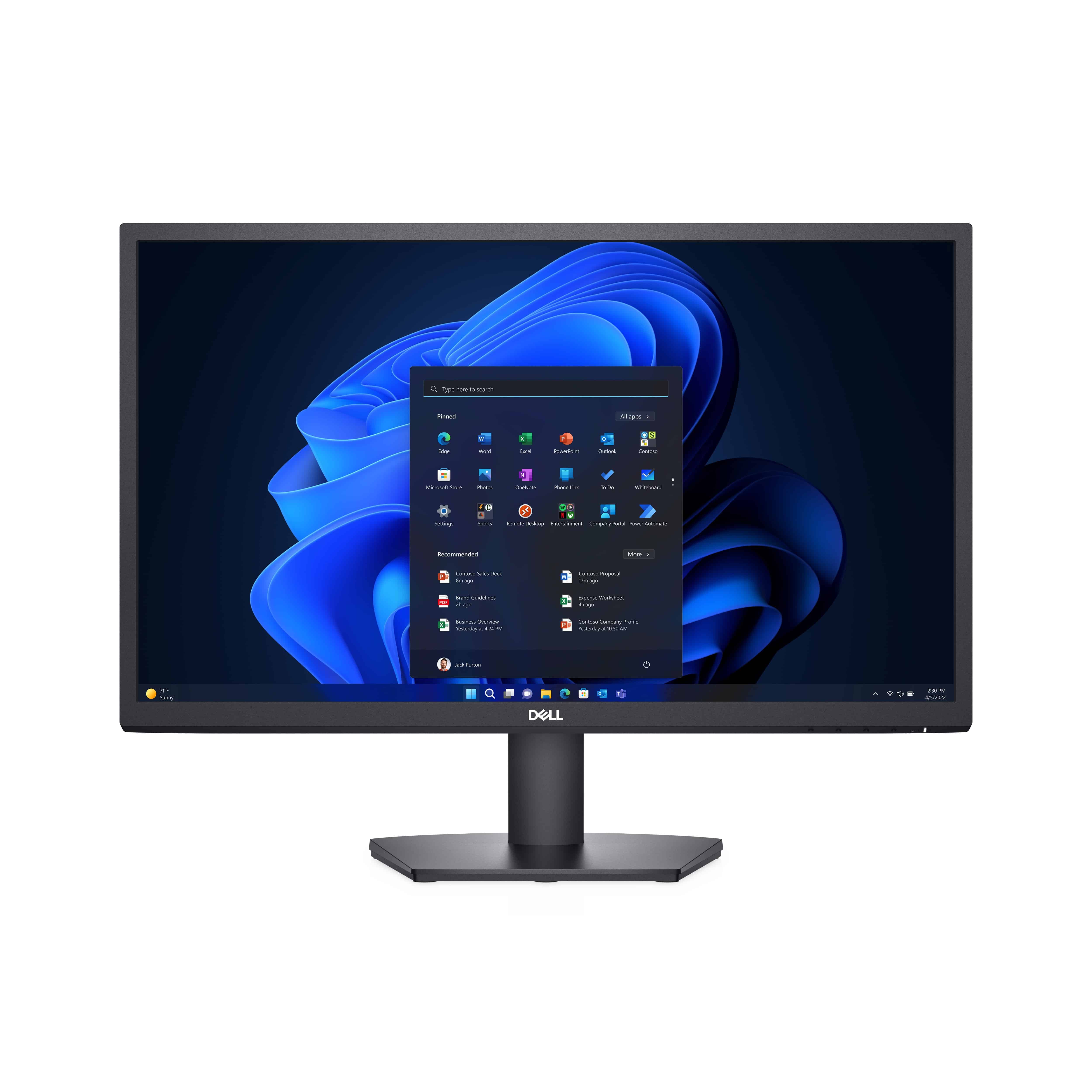 DELL SE2422H computer monitor 61 cm (24) 1920 x 1080 Pixels Full HD LCD Zwart (SE2422H) thumbnail
