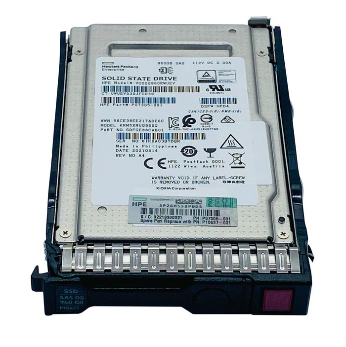 HP 960GB SAS Solid State Drive - (P10637-001) thumbnail