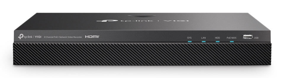TP-Link VIGI NVR2008H-8MP-2TB Netwerk Video Recorder (NVR) Zwart (VIGI NVR2008H-8MP-2TB) thumbnail