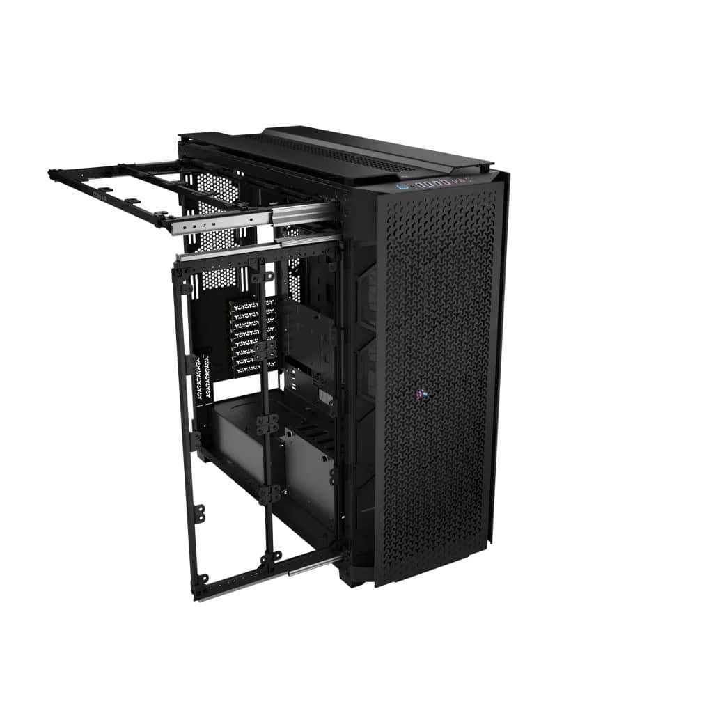 Corsair iCUE LINK 9000D AIRFLOW Tempered Glass Super-Tower Black (CC-9011273-WW) thumbnail