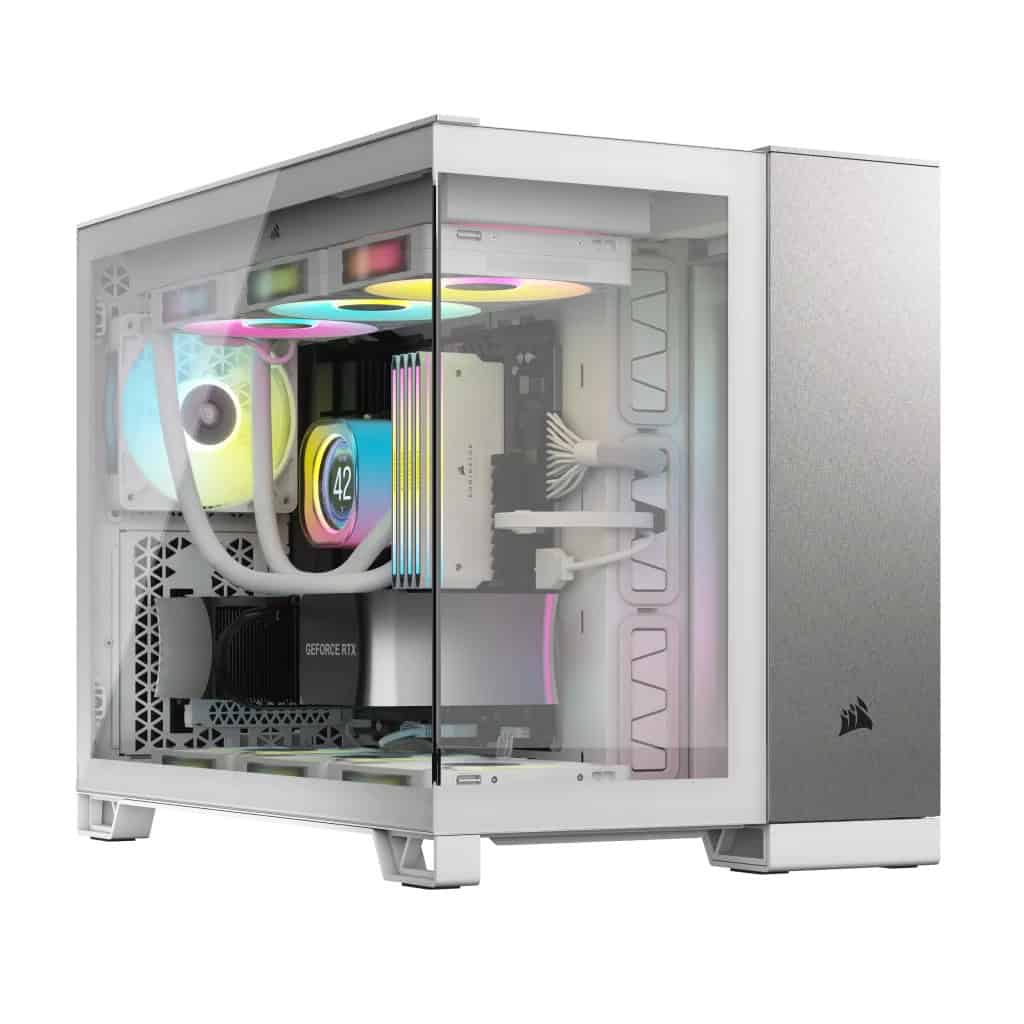 CORSAIR 2500X - Mid tower - micro ATX - Seitenteil mit Fenster (gehärtetes Glas) - keine Spannungsversorgung (ATX) - satin gray  (CC-9011289-WW) thumbnail