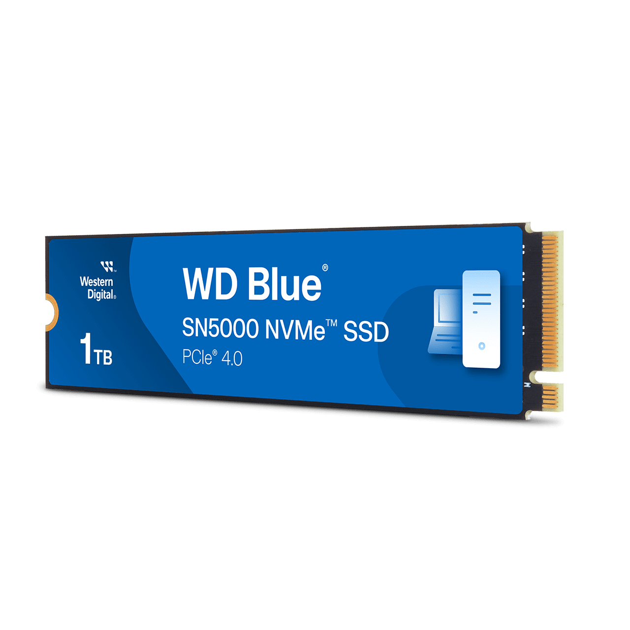 Western Digital WDS100T4B0E SN5000 Blue SSD, 1 TB, M.2 NVMe Gen 4.0, 5150/ 4900 MB/s, 770K IOPS (WDS100T4B0E) thumbnail