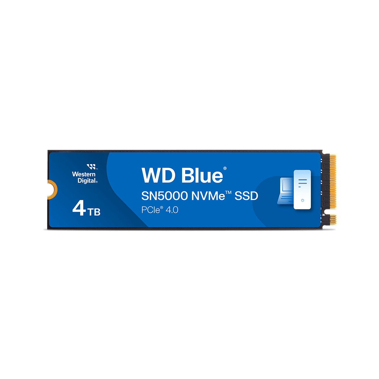 Western Digital WD Blue SN5000 WDS400T4B0E - SSD - 4 TB - intern - M.2 2280 - PCIe 4.0 x4 (NVMe) (WDS400T4B0E) (WDS400T4B0E) thumbnail