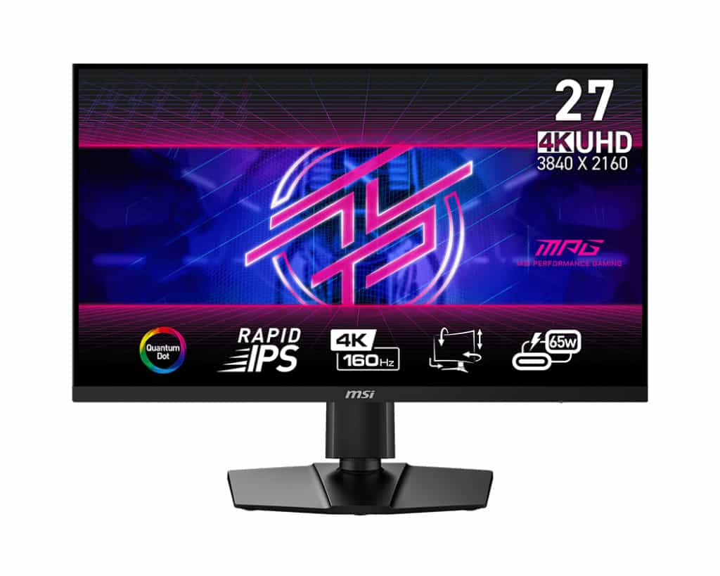 MSI MPG 274URFDE QD computer monitor 68,6 cm (27) 3840 x 2160 Pixels 4K Ultra HD LCD Zwart (9S6-3CC29H-260) thumbnail