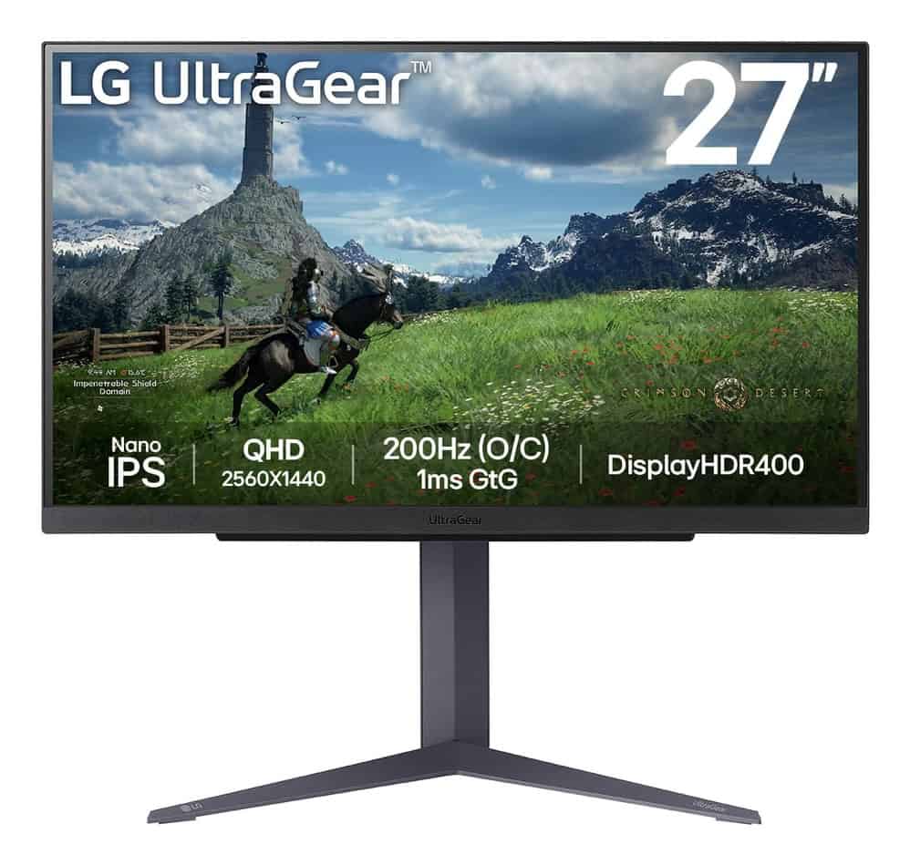 LG 27GS85QX-B computer monitor 68,6 cm (27) 2560 x 1440 Pixels Quad HD LCD Zwart (27GS85QX-B) thumbnail
