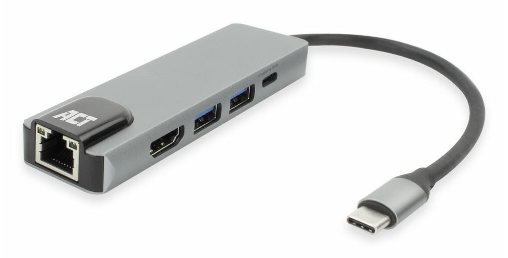 ACT USB-C 4K dockingstation voor 1 HDMI monitor, ethernet, USB-A, PD pass-through (AC7091) thumbnail