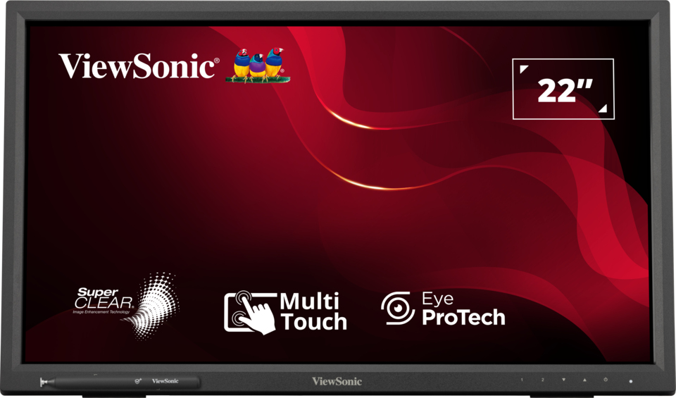 Viewsonic TD2223-2 computer monitor 55,9 cm (22") 1920 x 1080 Pixels Full HD LCD Touchscreen Zwart (TD2223-2) thumbnail