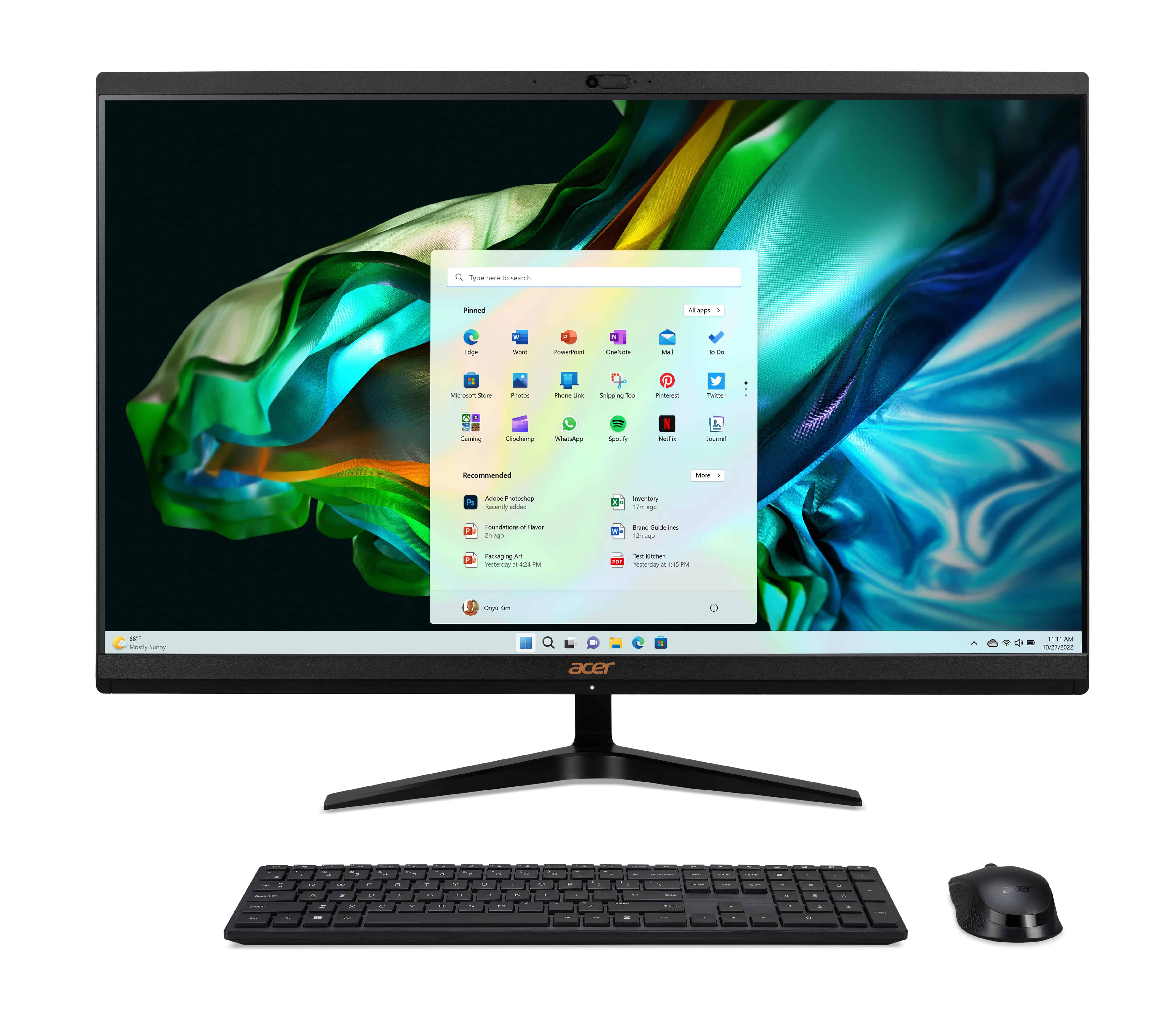 Acer Aspire C27-1800 Intel® Core™ i5 i5-12450H 68,6 cm (27) 1920 x 1080 Pixels Alles-in-één-pc 16 GB DDR4-SDRAM 1 TB SSD Windows 11 Home Wi-Fi 6E (802.11ax) Zwart (DQ.BM3EG.002) thumbnail