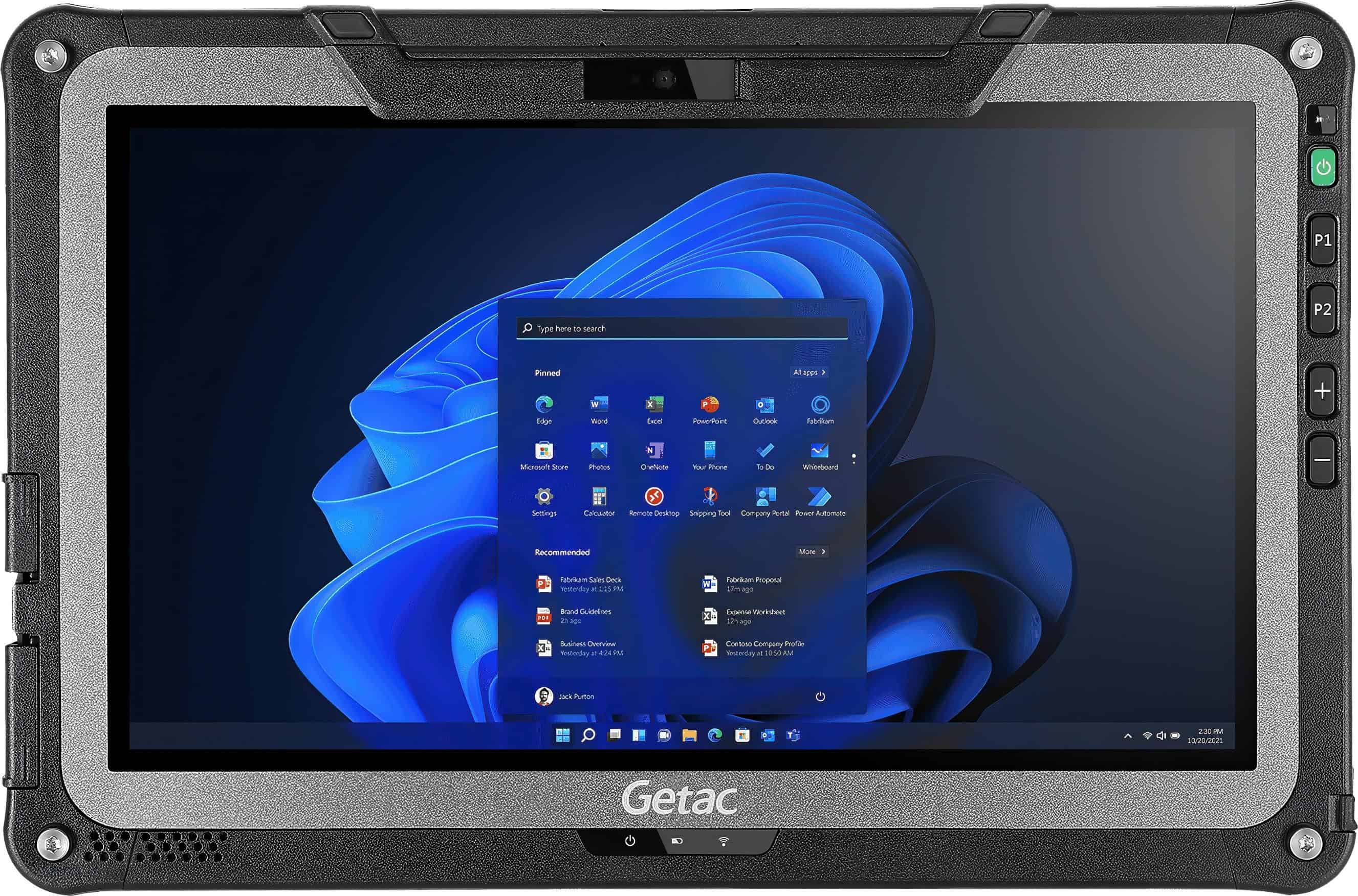 Getac F110G7, 29,5cm (11,6''), Projected Capacitive, Full HD, USB, RS232, BT, Ethernet, Wi-Fi, Intel Core i5, SSD, Win. 11 Pro,  (FTA154JI1DMX) thumbnail