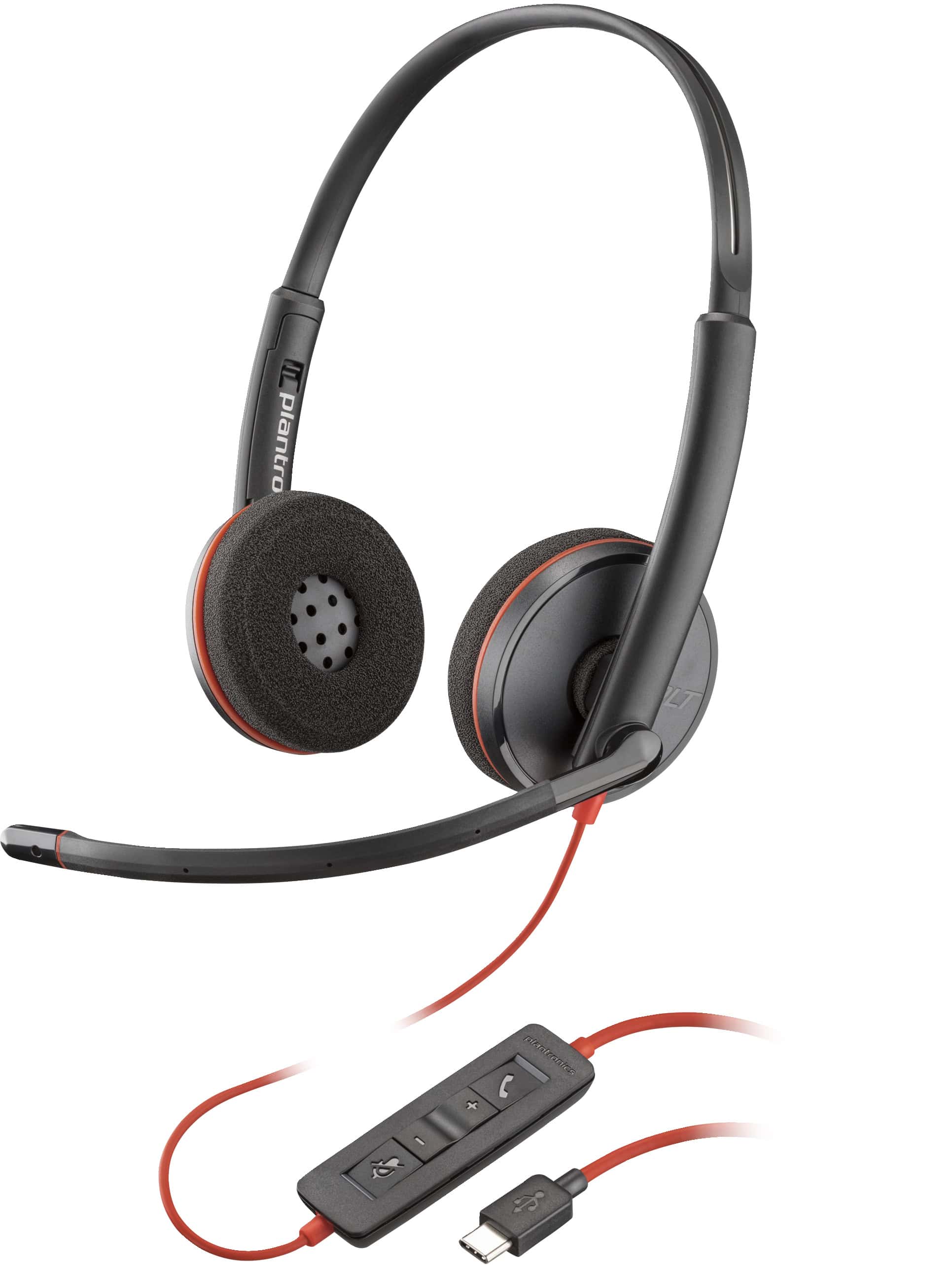 POLY Blackwire 3220 stereo USB-C-headset + USB-C/A-adapter (bulk) (8X228A6) thumbnail