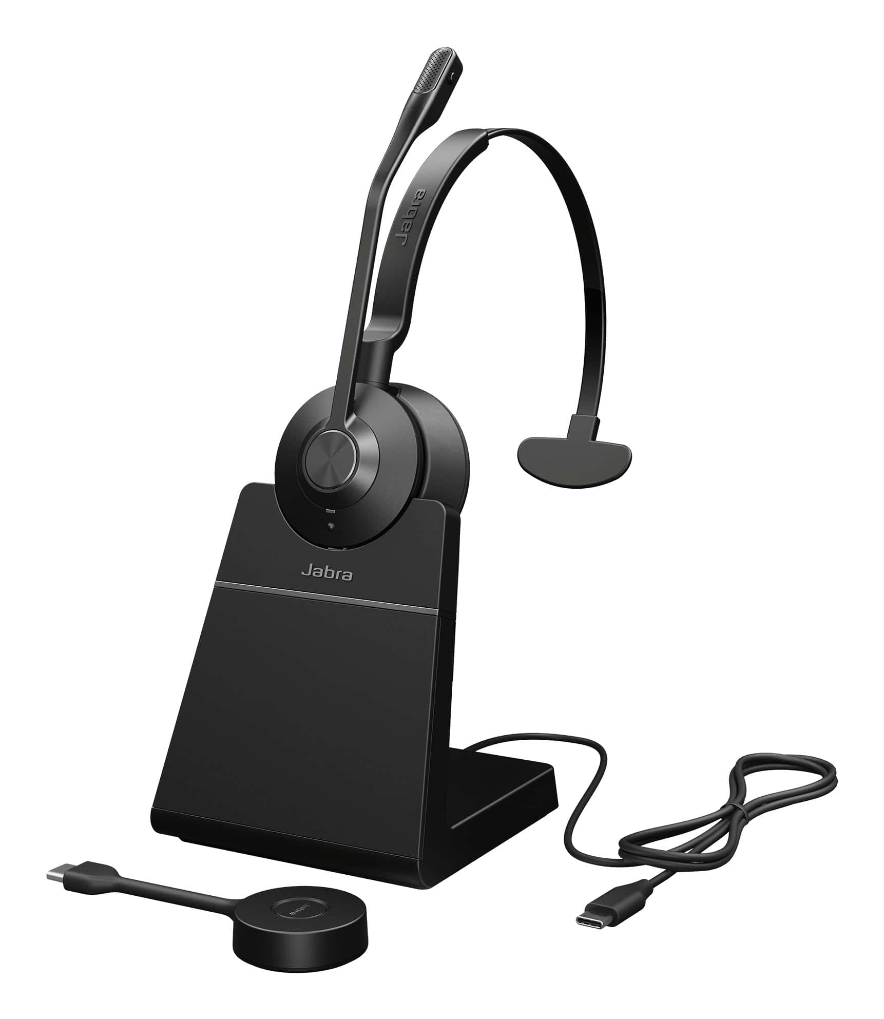 Jabra Engage 55 SE Headset Draadloos Hoofdband Kantoor/callcenter Zwart (9653-435-111) thumbnail