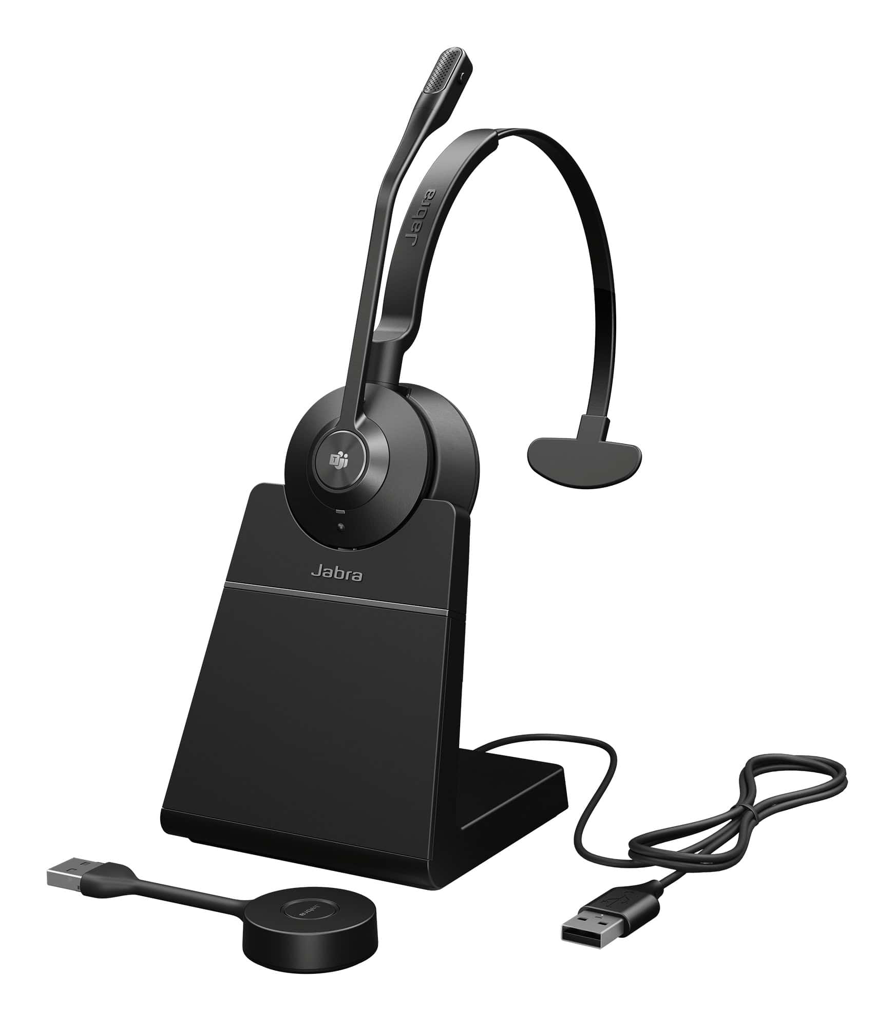 Jabra Engage 55 SE Headset Draadloos Hoofdband Kantoor/callcenter Zwart (9653-455-111) thumbnail