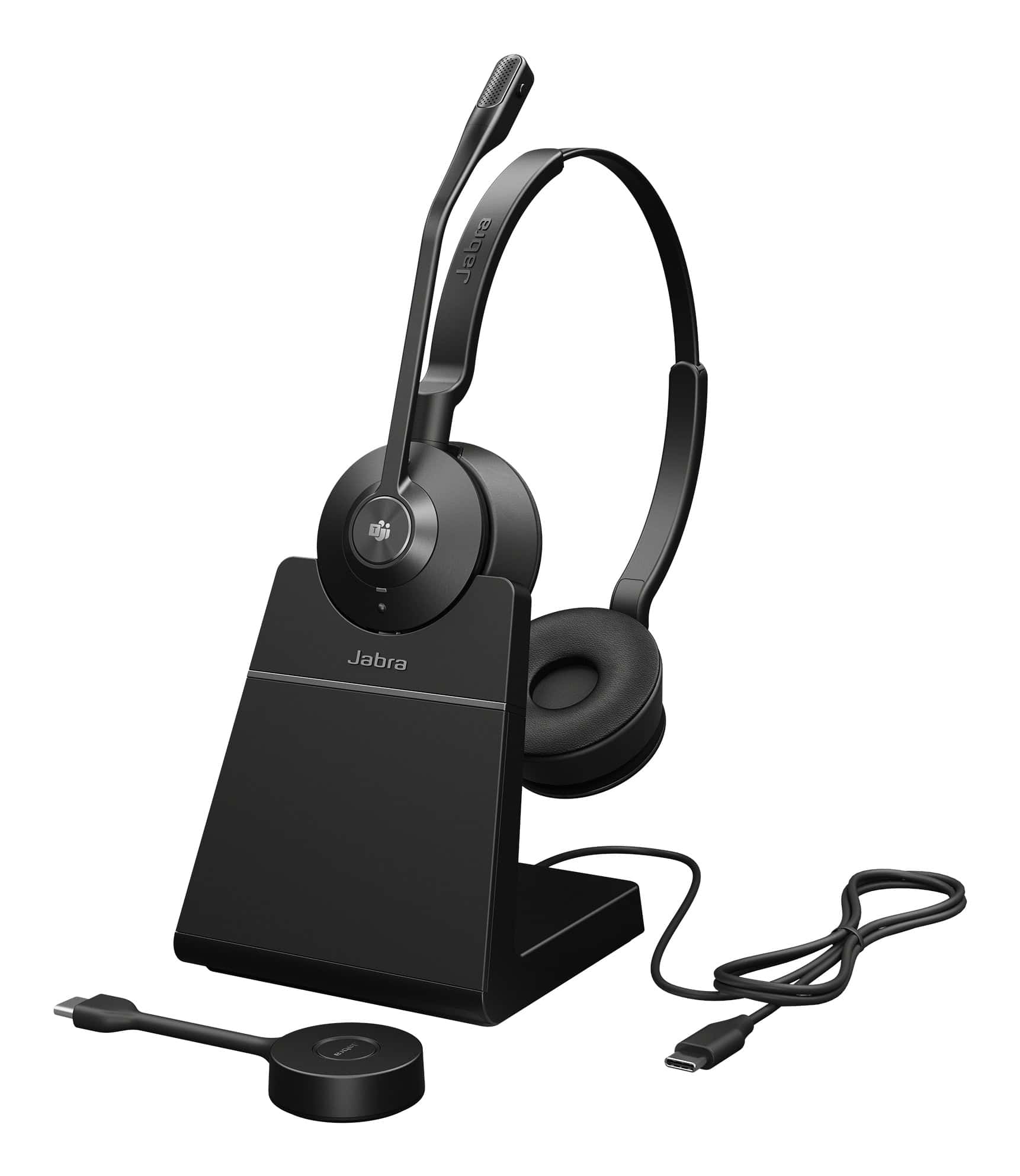 Jabra Engage 55 SE Headset Draadloos Hoofdband Kantoor/callcenter Zwart (9659-475-111) thumbnail
