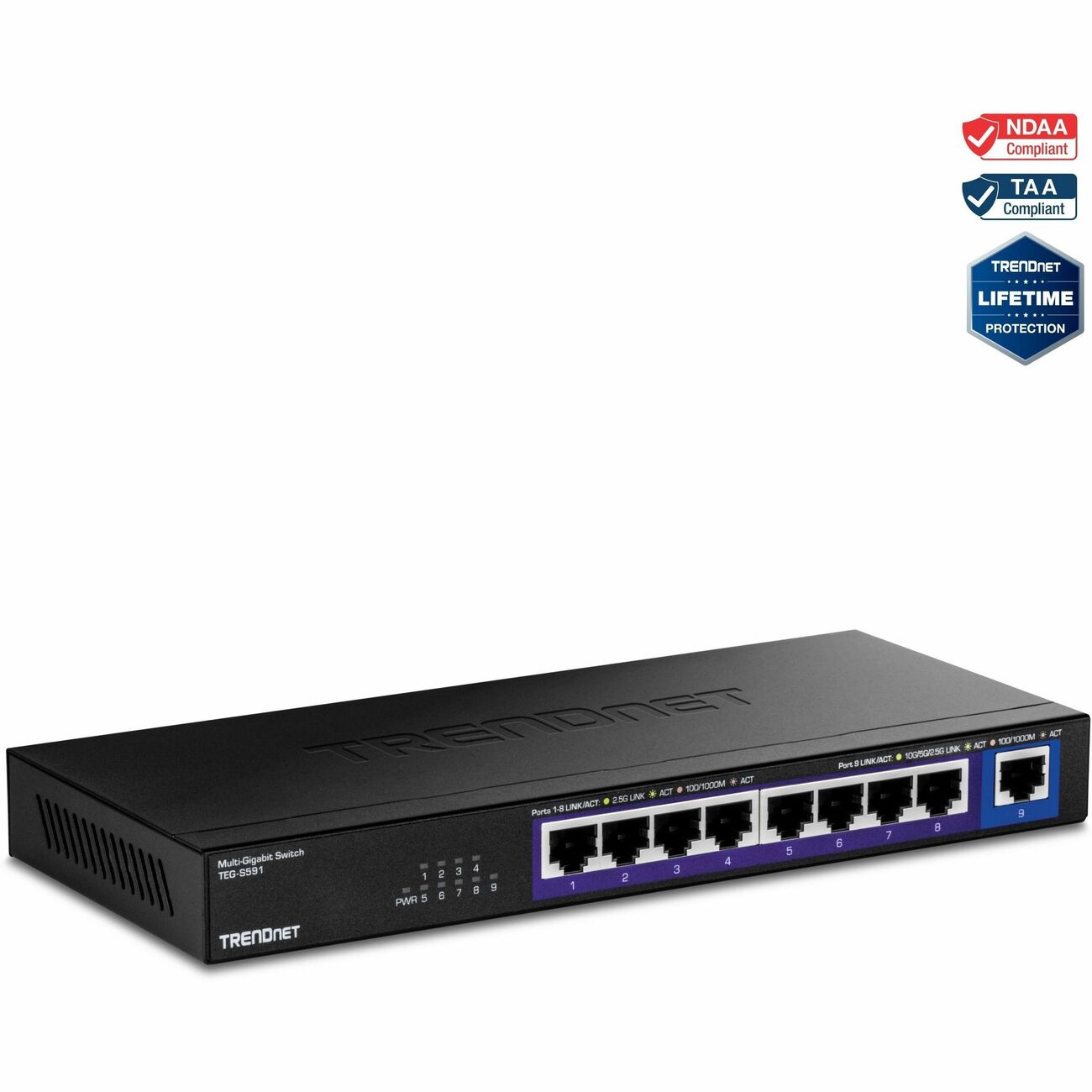 TRENDnet TEG-S591 9-Port Switch, Multi-Gigabit (TEG-S591) thumbnail