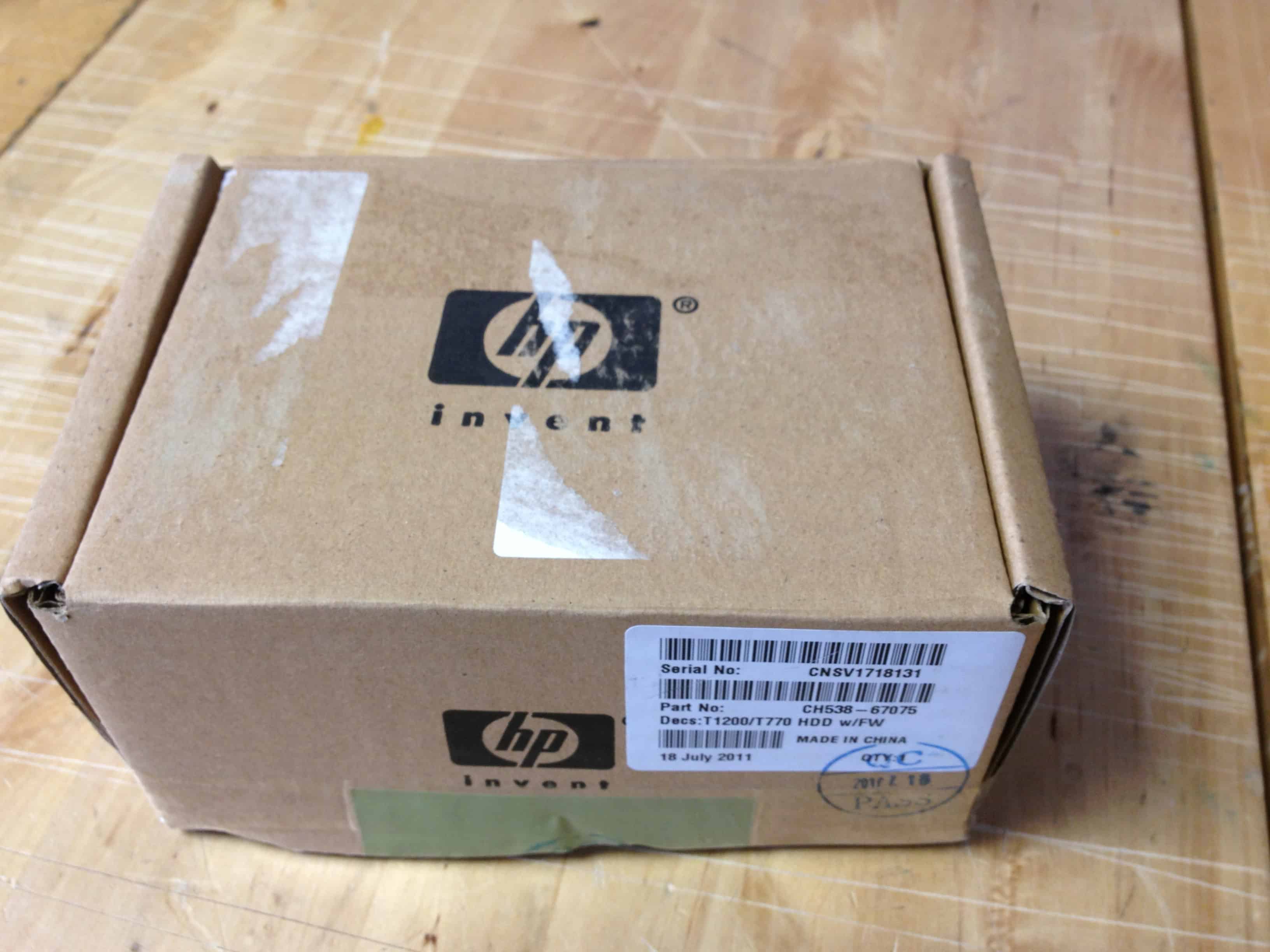 HP T1200/T770/T770-24 SATA HDD w/FW SV (CH538-67075) thumbnail