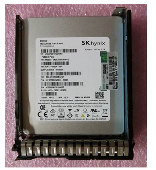 HP SPS-DRV SSD 7.68TB NVMe RI SC2 DS - shipping new HPE spare part:P13834-001 (P13682-B21) thumbnail