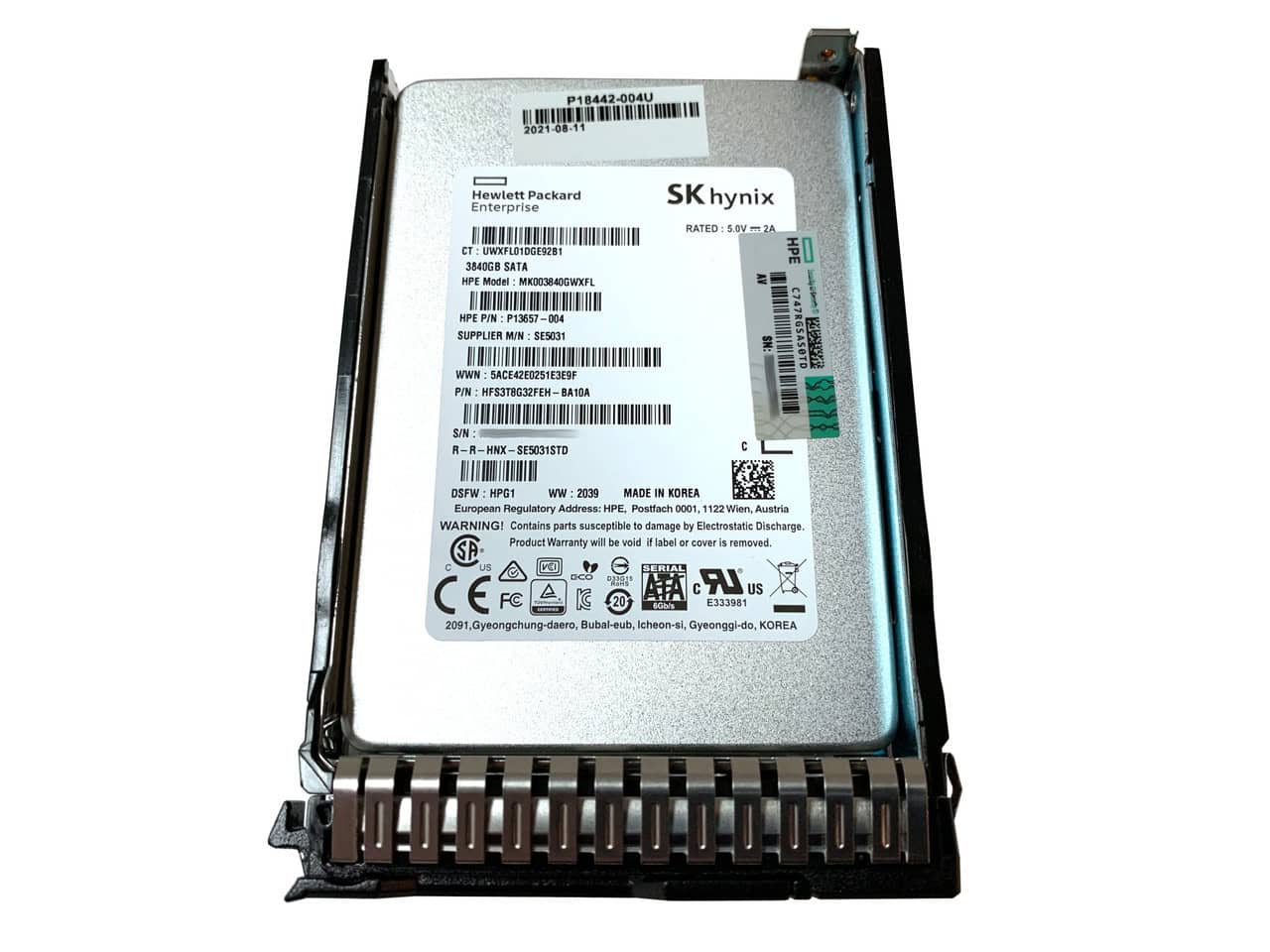 HP SSD - 3.84TB SATA 6G MU - SFF SC (P18480-001) thumbnail