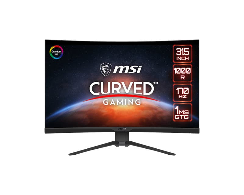 MSI MAG 325CQRFDE QD computer monitor 80 cm (31.5) 2560 x 1440 Pixels Wide Quad HD LCD Zwart (9S6-3DC64T-003) thumbnail