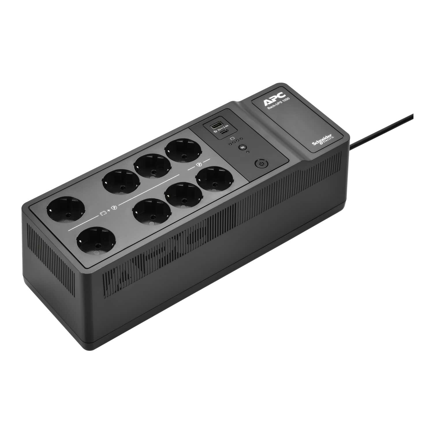 APC Back-UPS BE1050G2-GR - Noodstroomvoeding 8x stopcontact, 1050VA, 2 USB opladers, 1 USB datapoort (BE1050G2-GR) thumbnail APC Back-UPS BE1050G2-GR - Noodstroomvoeding 8x stopcontact, 1050VA, 2 USB opladers, 1 USB datapoort (BE1050G2-GR) thumbnail