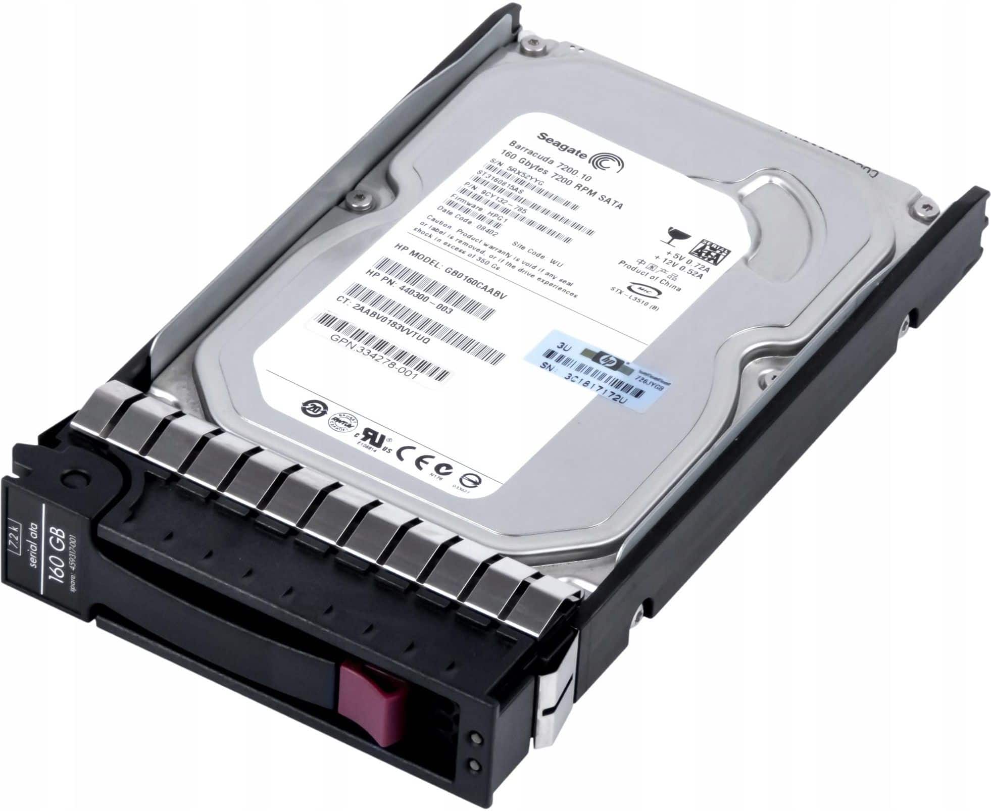 HP SPS-DRV,HD, 160GB, SATA (GB0160CAABV) thumbnail