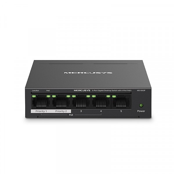 TP-Link MS105GP 5-Port Gigabit Desktop Switch with 4-Port PoE+ (MS105GP) thumbnail