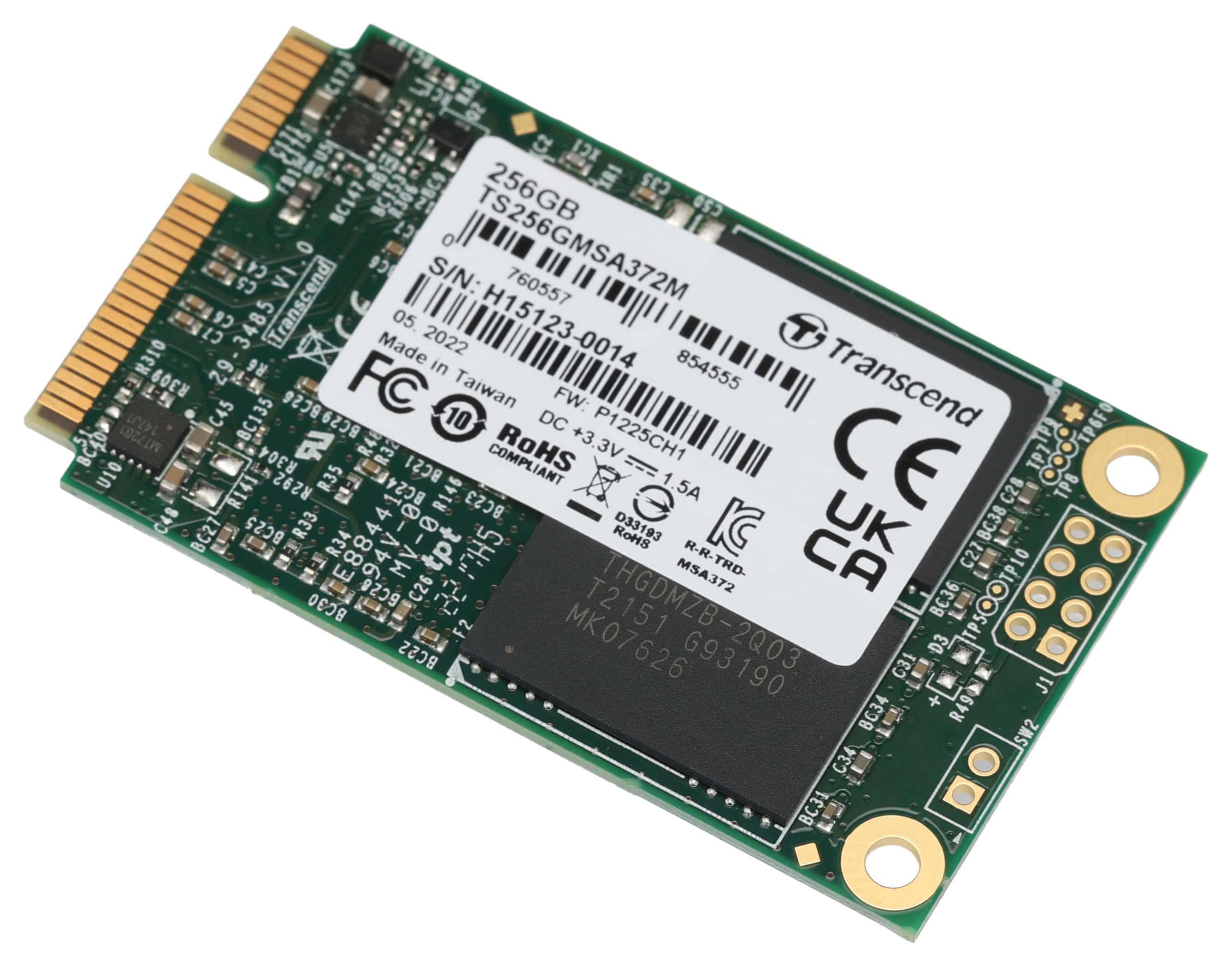 Transcend MSA372M - SSD - 256GB - intern - mSATA - SATA 6Gb/s (TS256GMSA372M) (TS256GMSA372M) thumbnail