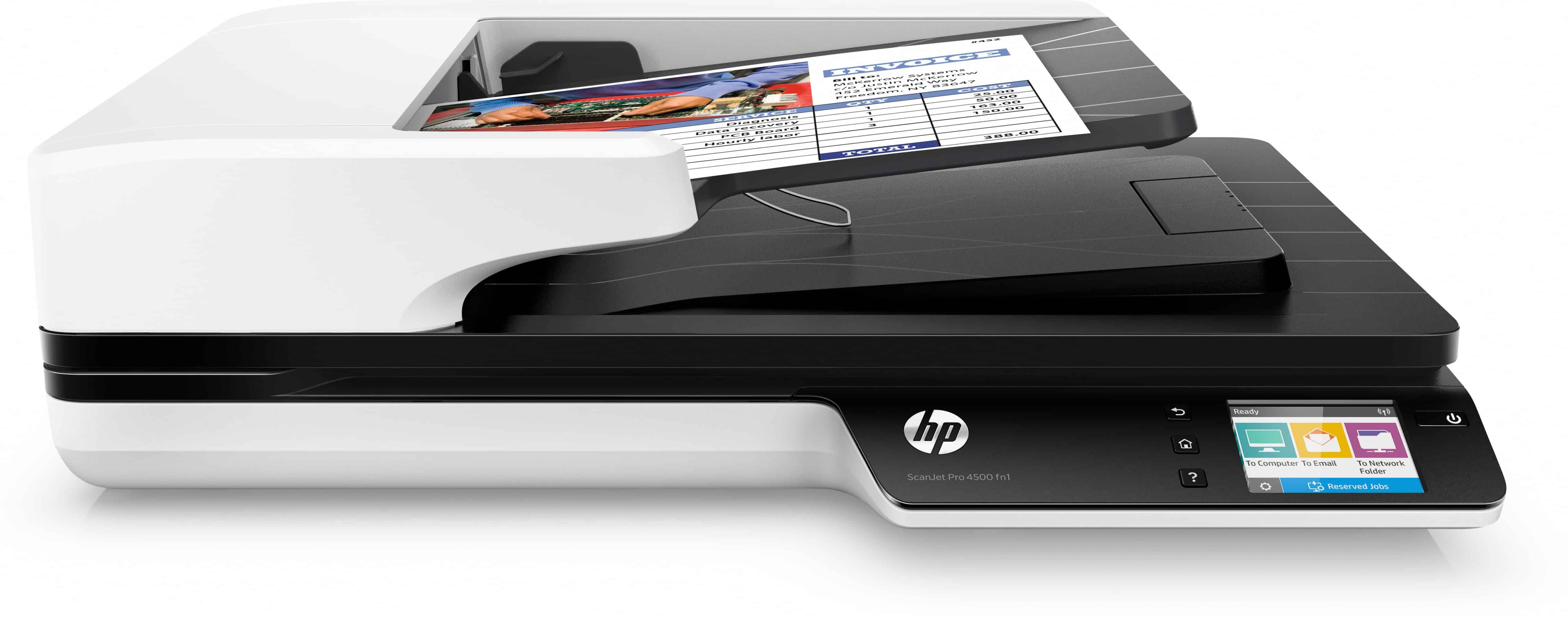 HP Scanjet Pro 4500 fn1 Flatbed-/ADF-scanner 1200 x 1200 DPI A4 Grijs (L2749A) thumbnail