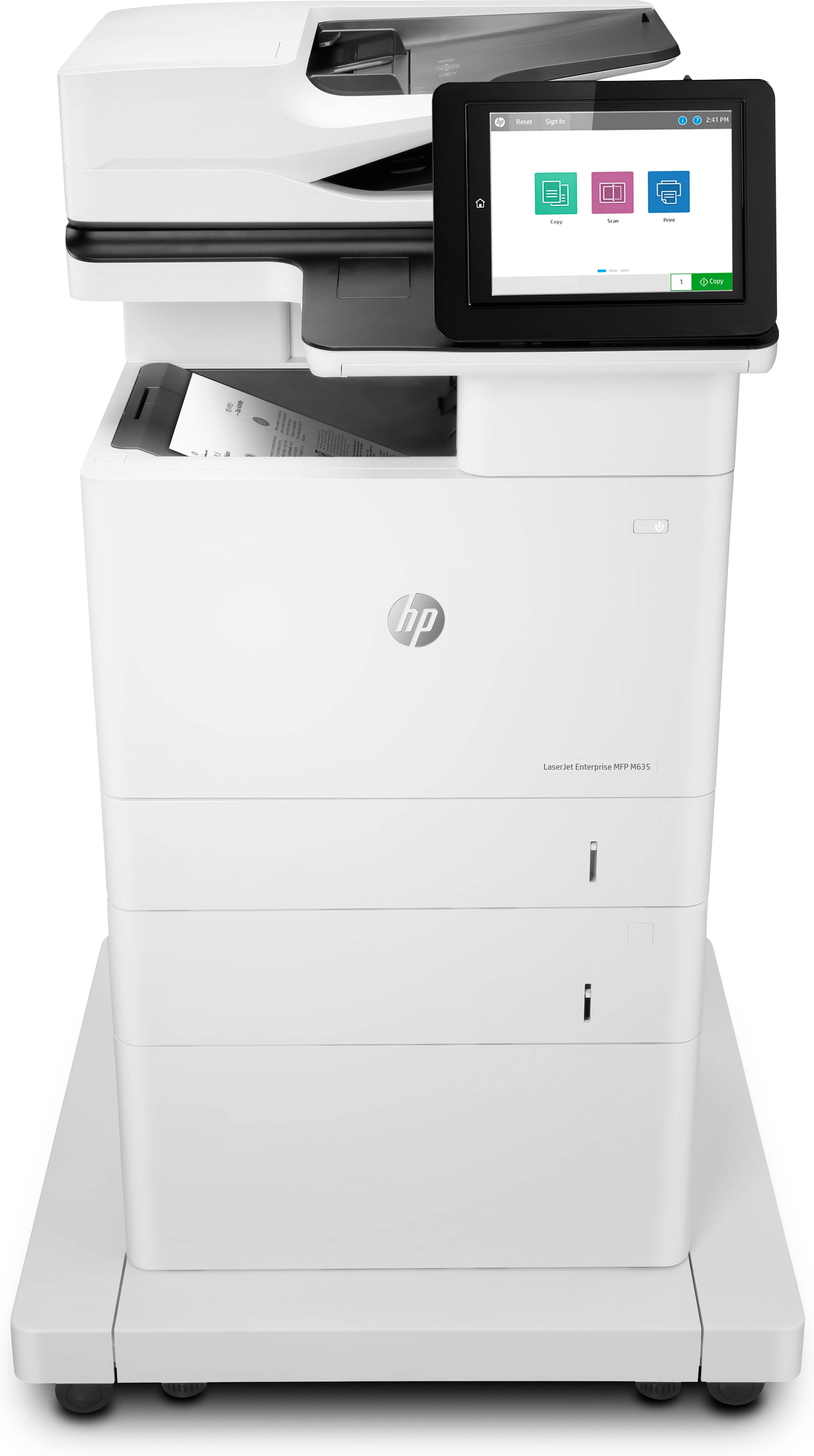 HP LaserJet Enterprise MFP M635fht, Printen, kopiëren, scannen, faxen, Printen via USB-poort aan de voorzijde; Scannen naar e-mail/pdf; Dubbelzijdig printen; Automatische invoer voor 150 vellen; Optimale beveiliging (M635FHT) thumbnail