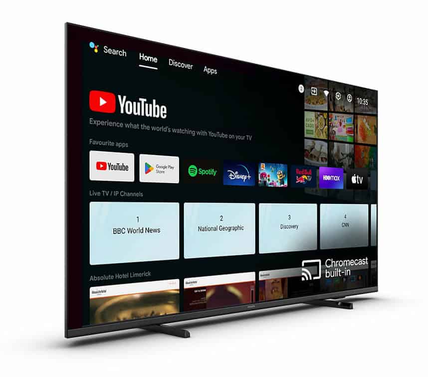 Philips 43HFL4518U/12 hospitality tv 109,2 cm (43") 4K Ultra HD 350 cd/m² Smart TV Zwart 20 W (43HFL4518U/12) thumbnail