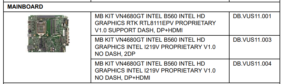 Acer MAIN BD.B560.RTL8111EPV.V1.0.2DP.FOR-35W-CPU (DB.VUS11.006) thumbnail