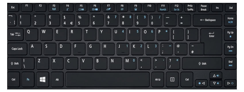 Acer NK.I1417.0HY laptop reserve-onderdeel Toetsenbord (NK.I1417.0HY) thumbnail