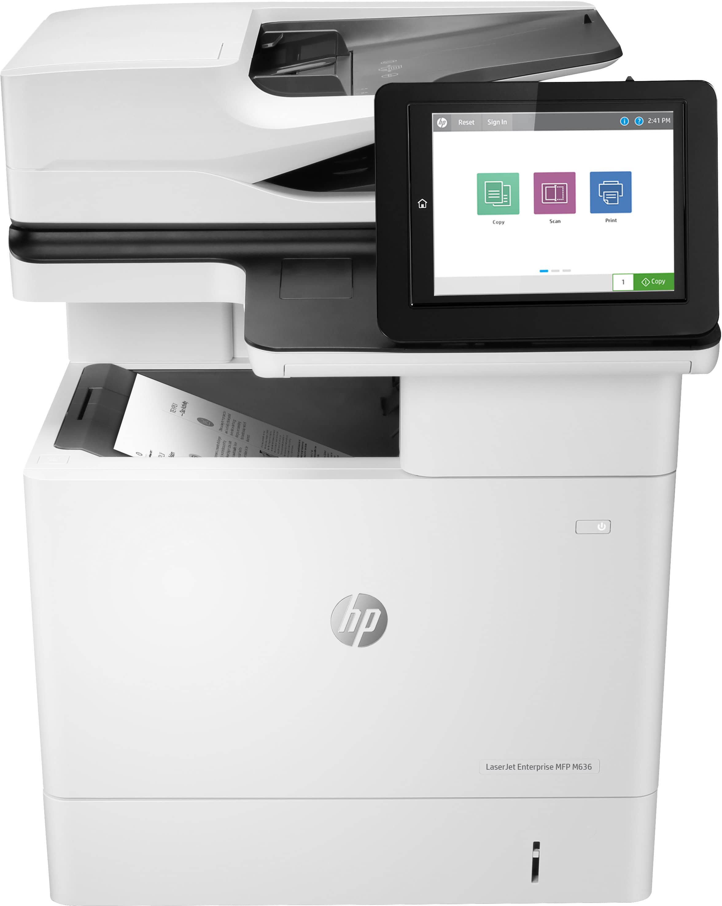 HP LaserJet Enterprise MFP M636fh, Printen, kopiëren, scannen, faxen, Scannen naar e-mail; Dubbelzijdig printen; Automatische invoer voor 150 vellen; Optimale beveiliging (M636FH) thumbnail