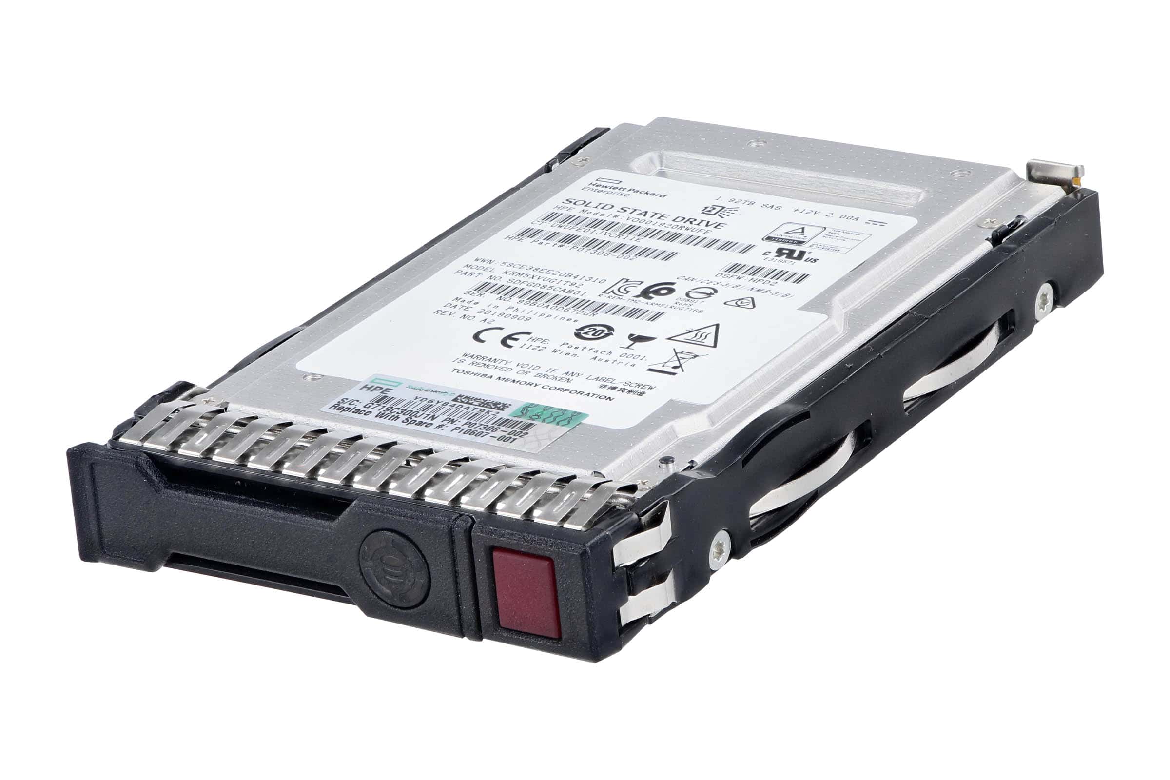 HP SPS-DRV SSD 1.92TB SFF SAS MU SC VS DS (P10607-001) thumbnail