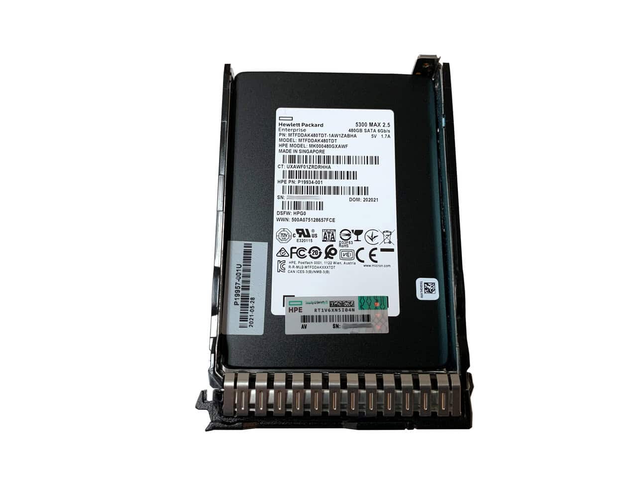 HP SSD 480GB SATA SFF MU SC (P21088-001) thumbnail