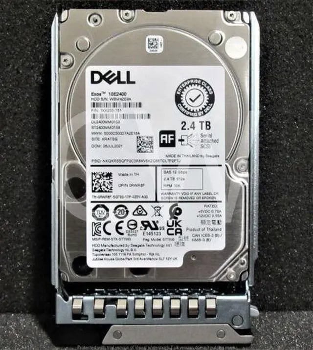Dell 2.4TB 10K 12G 2.5INCH SAS HDD (0RWR8F-RFB) thumbnail