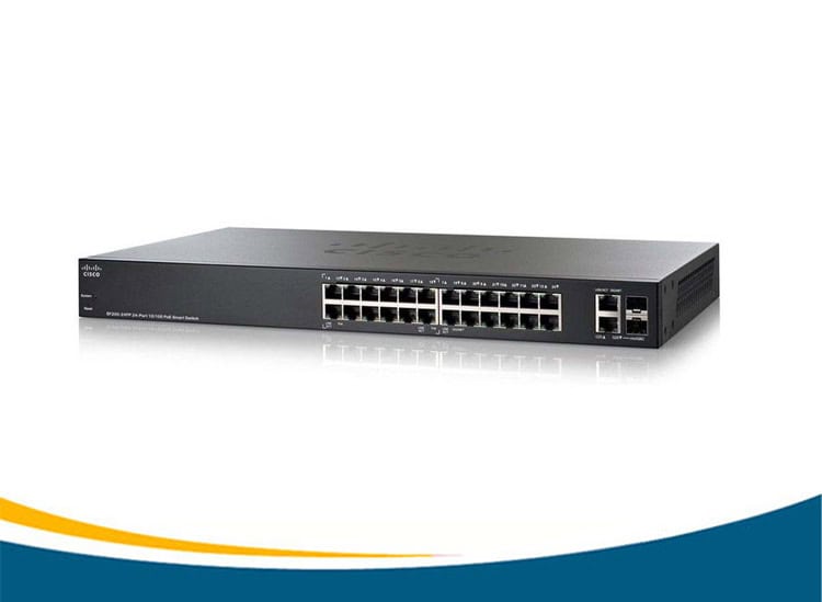 Cisco SF300-24 24-port 10/100 Managed Switch with Gigabit Uplinks (SRW224G4-K9-EU) thumbnail