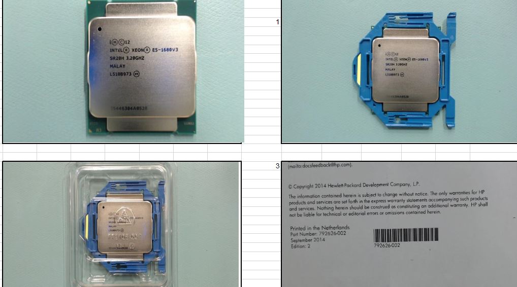 HP SPS-PRO HSW E5-1680v3 8C 3.2GHz 140W (845123-B21) thumbnail