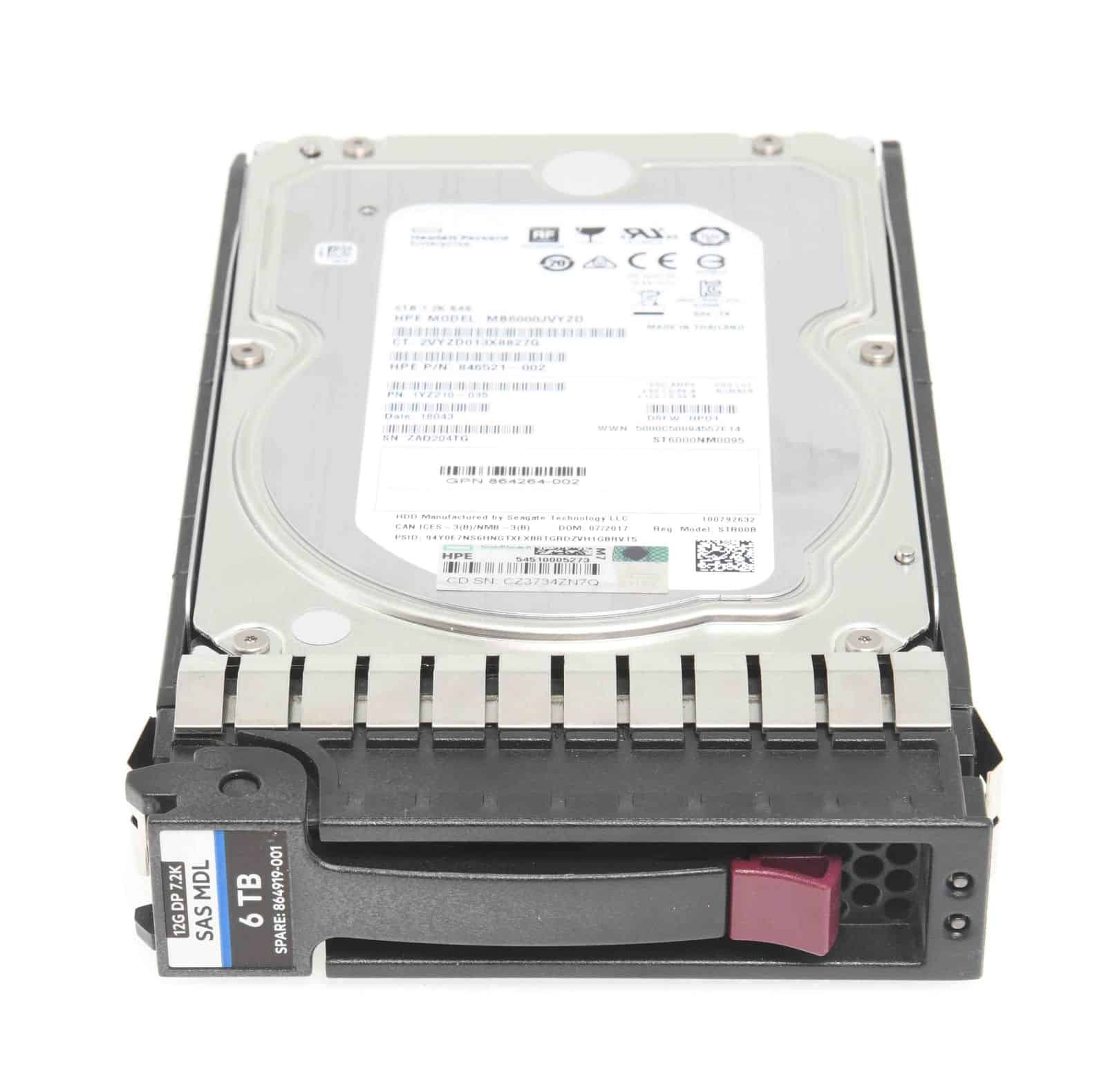HP SPS-DRV HD 6TB 6G 7.2K 3.5 SAS (864262-B21) thumbnail